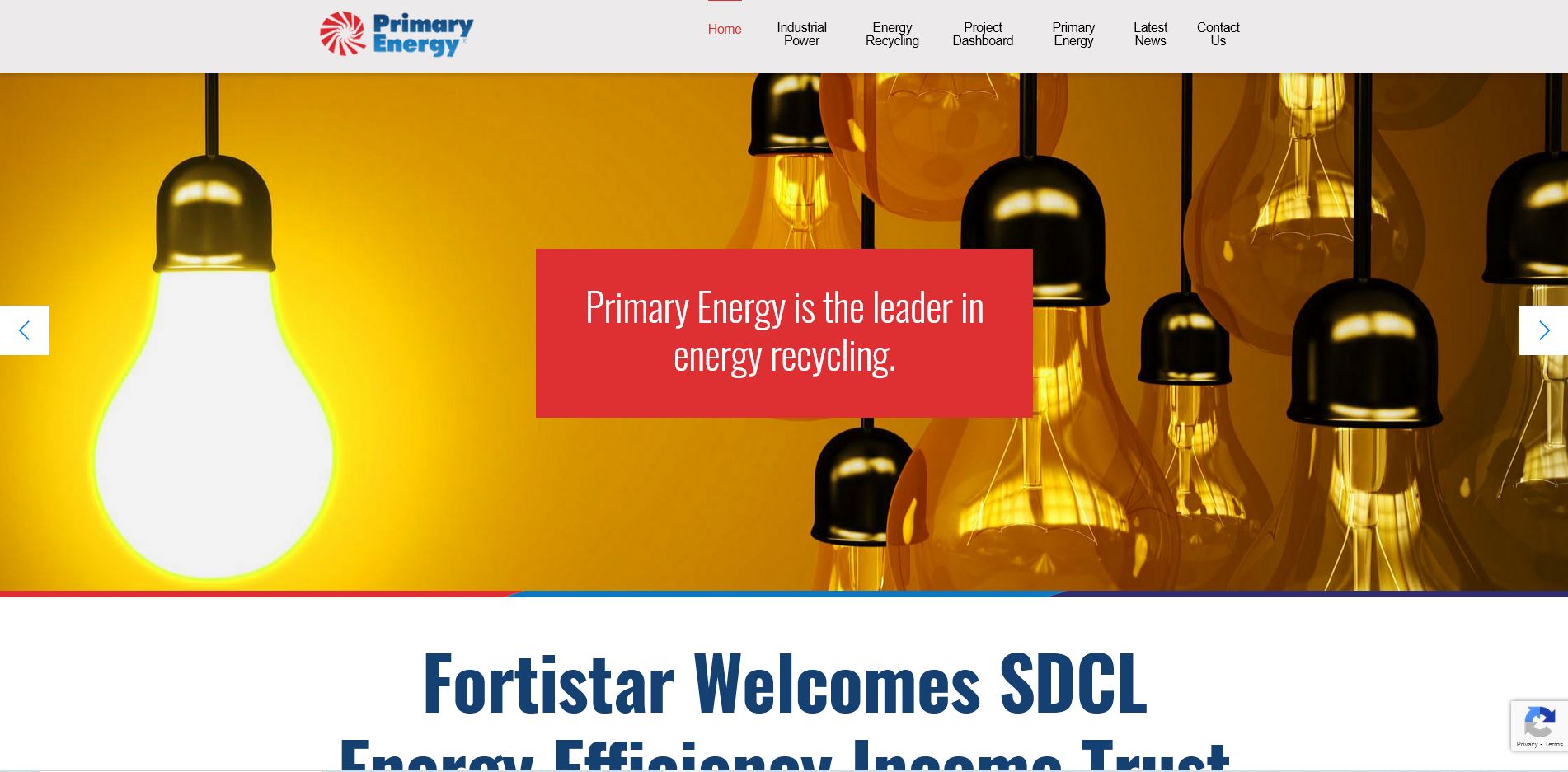 Primary Energy - WordPress custom theme