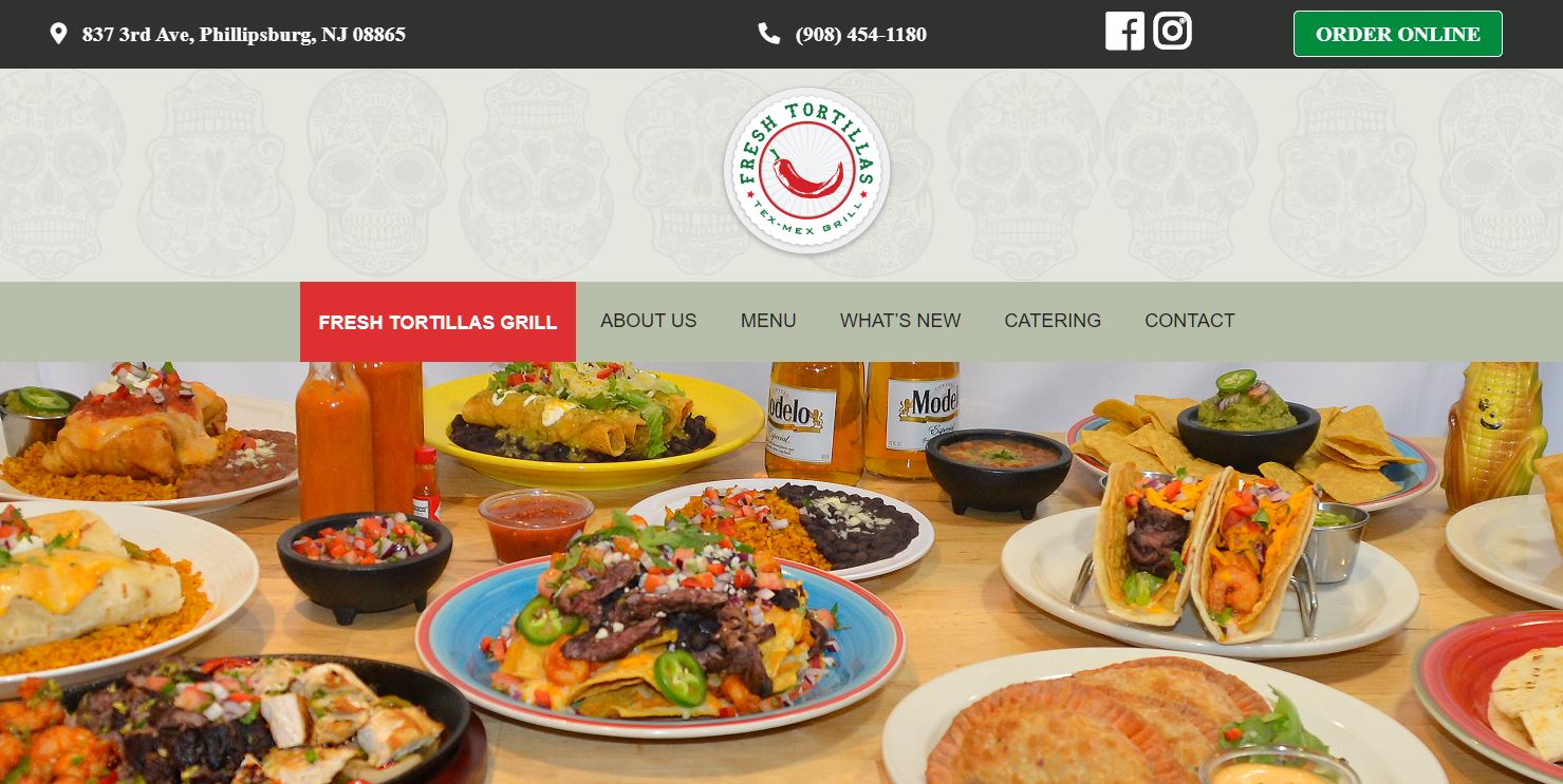 Fresh Tortillas - WordPress custom theme