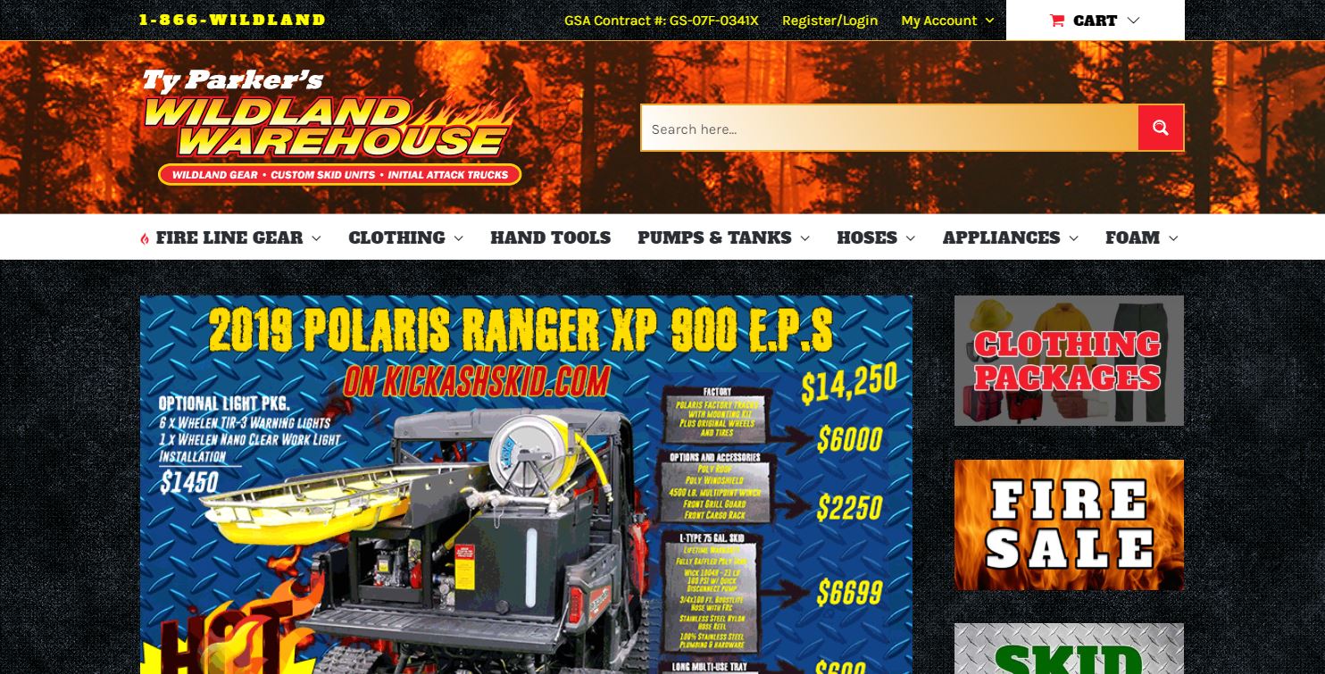 Wildland Warehouse - WordPress custom theme